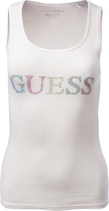 Damska Koszulka Guess Colorful Logo Tank Top W3Gp43K9I51-G012 – Beżowy