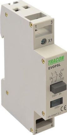 Tracon Electric Przełącznik Modułowy Z Lampką Sygnalizacyjną Evopbl