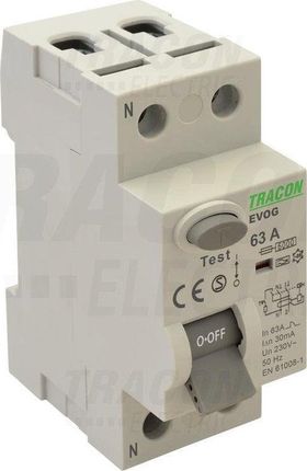 Tracon Electric Wyłącznik Różnicowoprądowy 40A 2P 30Ma A Evog2P4003