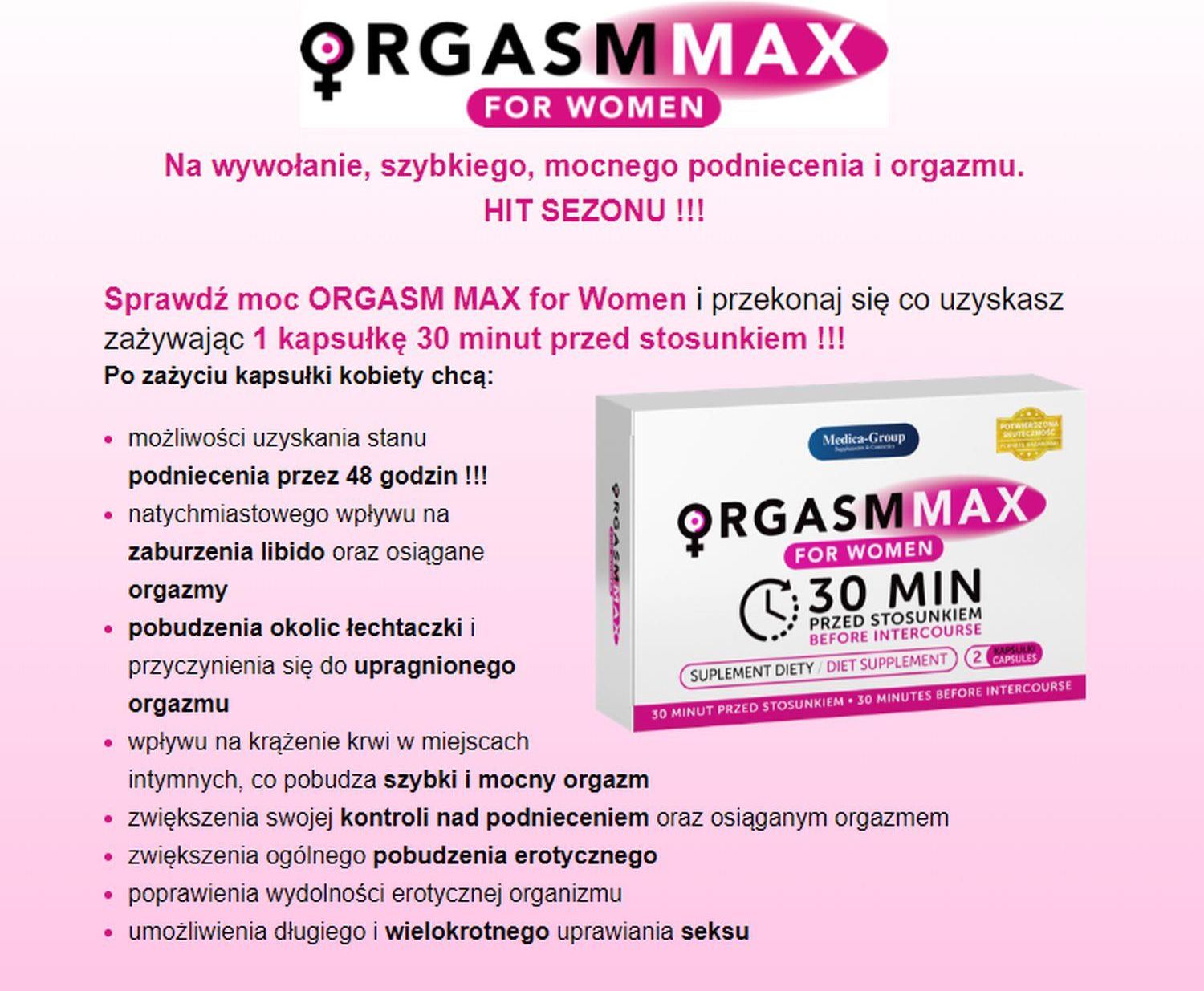 Tabletki Na Libido Orgazm Dla Kobiet Orgasm Max Ceneopl 4109