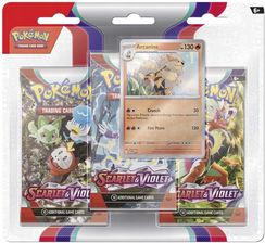 Zdjęcie Pokemon TCG: Scarlet & Violet 3pack Blister Arcanine - Zielonka