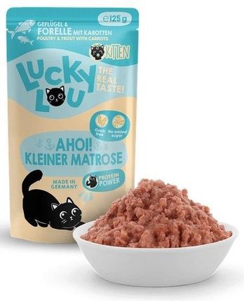 Lucky Lou Lifestage Kitten Drób I Pstrąg Saszetka 125G - zdjęcie 2