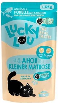 Lucky Lou Lifestage Kitten Drób I Pstrąg Saszetka 125G - zdjęcie 3