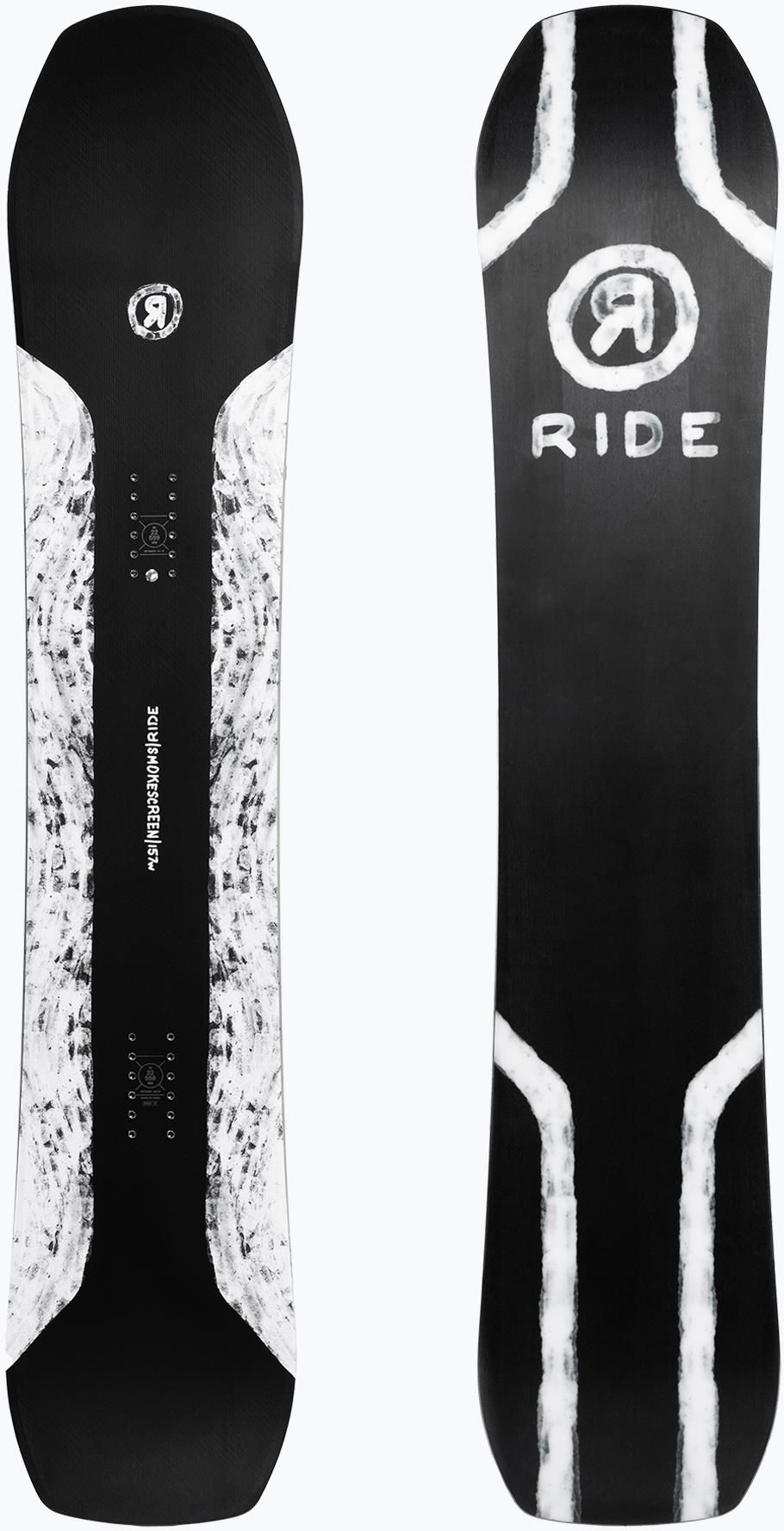 Deska snowboardowa Ride Smokescreen Czarno Biała 21/22 - Ceny i