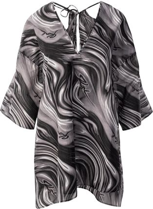 Damska Sukienka Karl Lagerfeld Multicolour Print Kaftan 230W2224-722 – Czarny