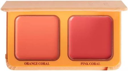Makeup Revolution x Maffashion Cream Blush Duo Rosa Coral Way paleta do twarzy 4,2g