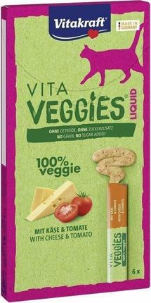 Vitakraft Kot Veggies Liquid Ser & Pomidor 11 6X15G