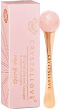 Eye Massager With Rose Quartz And Cream Applicator Crystallove Masażer Do Oczu Z Kwarcem Różowym 3D