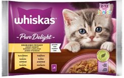 Whiskas Junior Drobiowe Frykasy W Galaretce 4X85G
