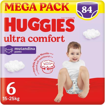 Pieluchomajtki HUGGIES Ultra Comfort rozmiar 6 (15-25kg) 84 szt