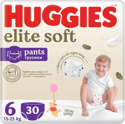 Pieluchomajtki HUGGIES Elite Soft Pants Mega 6 (15-25kg) 30 szt