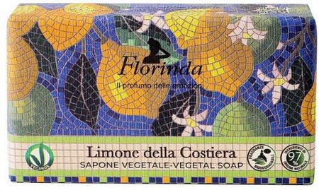 Florinda Vegetal Soap Limone Della Costiera Naturalne Mydło Roślinne Na Bazie Olejów Roślinnych Nadmorska Cytryna 100 g
