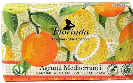 Florinda Mosaici Italiani Vegetal Soap Mydło Toaletowe Śródziemnomorskie Cytrusy 200 g