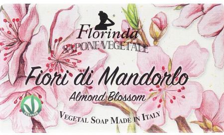 Florinda Sapone Vegetale Almond Blossom Naturalne Mydło Kwiat Migdałowca 200 g