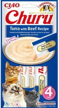Inaba Cat Churu Puree z tuńczykiem i wołowiną 4x14g