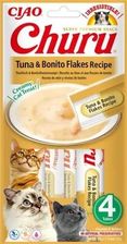 Inaba Cat Churu Puree z tuńczykiem i wiórkami bonito 4x14g