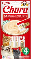 Inaba Cat Churu Puree z tuńczykiem i krabem 4x14g