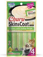 Inaba Cat Churu Skin & Coat Kurczak i przegrzebki 4x14g