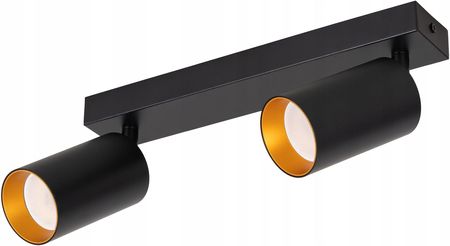 Ledhoff Lampa Sufitowa Kinkiet Spot Oprawa Halogenowa Gu10 (Lumio102Bgkinkietczarnozłoty)