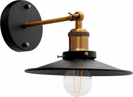 Toolight Lampa Ścienna Kinkiet Porto Loft Czarna Sufitowa (Osw00262)