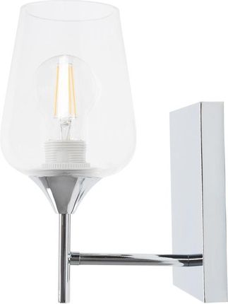 Toolight Lampa Ścienna Kinkiet Chrom Przezroczysty Klosz (Osw40033)