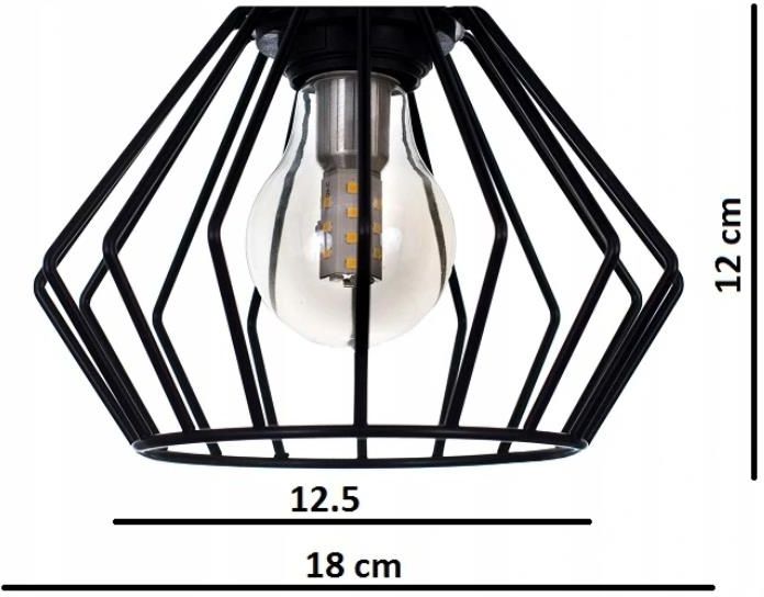 Lampa Light Kinkiet Druciany Loft Led Edison Lampa K Opinie I