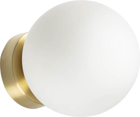 Toolight Kinkiet Lampa Ścienna Złota Z Białym Kloszem (Osw40038)
