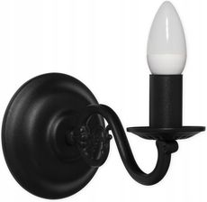 Zdjęcie Lemir Kinkiet 1-Punktowy Świecznik Czarny Mat (380K1Cza) - Zawiercie