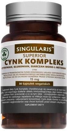 SINGULARIS SUPERIOR Cynk kompleks 15mg 30kaps. (5907796631614)