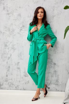 Spodnie Damskie Model ZIE 7/8 0016 Green - Roco Fashion