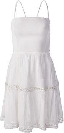 Damska Sukienka Guess SL Lace UP Mid Safa Dress W3Gk0Mweid0-G011 – Biały
