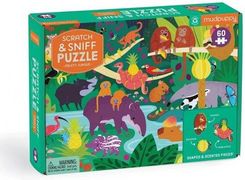 Mudpuppy Puzzle sensoryczne z elementami zapachowymi Owocowa dżungla 60 elementów 4+