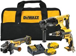 Zdjęcie DeWalt DCK304P2-QW akumulatorowy 3-narzędziowy zestaw Combo 18V 2x5,0Ah Li-Ion (DCH133+DCG405+DCF620) w torbie - Sierpc