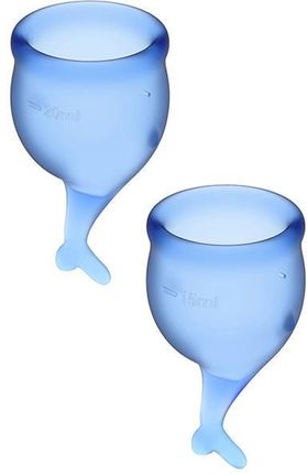 Satisfyer Feel Secure Menstrual Cup Blue