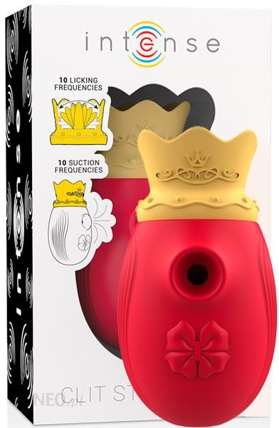 Intense Clit Stimulator 10 Licking And Suction Modes Red Ceneo Pl