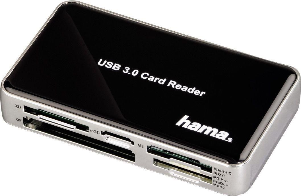 Czytnik karty Flash Hama USB 3.0 SuperSpeed Multi Card Reader (00039878