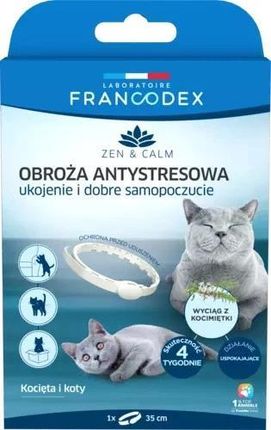 Francodex Obroża Antystresowa Z Kocimiętką Dla Kotów Fr175320