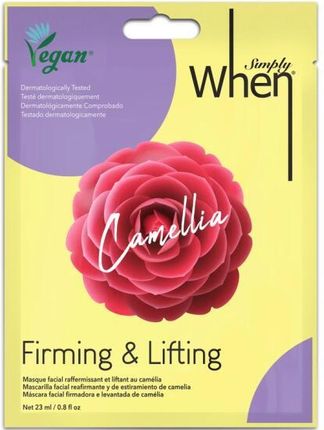 When Simply Vegan Camellia Firming & Lifting Mask Ujędrniająco Liftingująca Maseczka Do Twarzy 23 ml