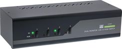 Inline Desktop Kvm Switch, 4-Port, Dual Monitor Displayport 1.2, 4K, Usb 3.0, Audio (63654I)