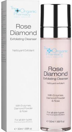 The Organic Pharmacy Rose Diamond Exfoliating Cleanser Złuszczający Żel Myjący Do Każdego Typu Skóry 50 ml
