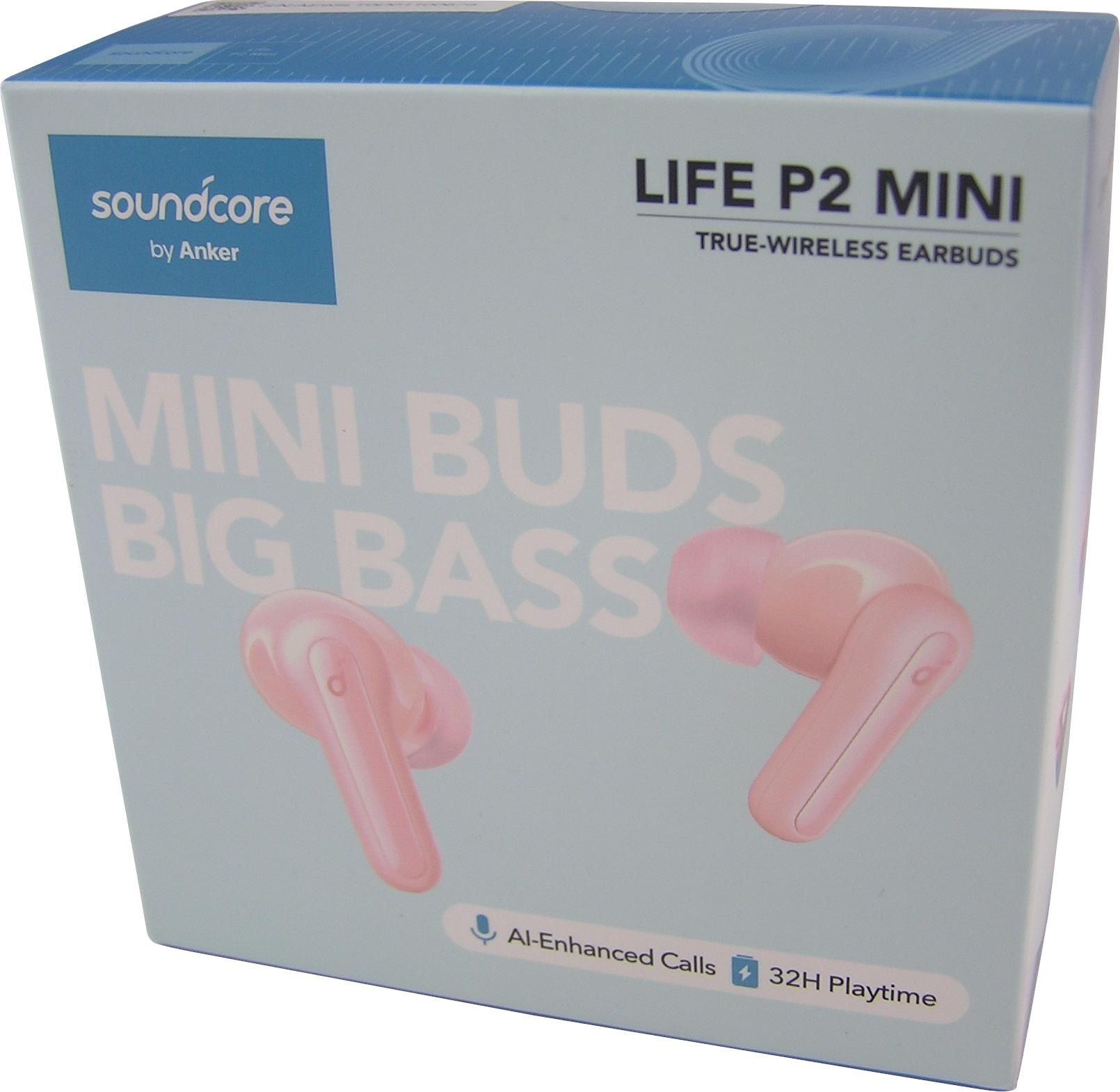 Anker Soundcore Life P2 ピンク ワイヤレスイヤホン i-soundcore-anker-life-p2-mini