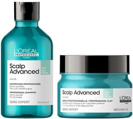 L'Oreal Professionnel L'Oréal Scalp Advanced Zestaw Oczyszczający Włosy