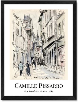 Iwall Studio Obraz Reprodukcja Camille Pissarro #01 Czarna Rama 347