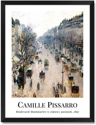 Iwall Studio Obraz Reprodukcja Camille Pissarro #04 Czarna Rama 350