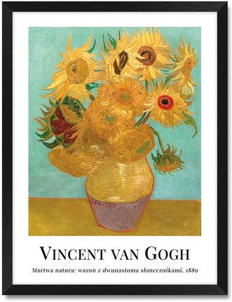 Iwall Studio Obraz Reprodukcja Vincent Van Gogh #04 Czarna Rama 370