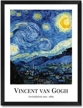 Iwall Studio Obraz Reprodukcja Vincent Van Gogh #12 Czarna Rama 378
