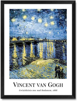Iwall Studio Obraz Reprodukcja Vincent Van Gogh #13 Czarna Rama 379