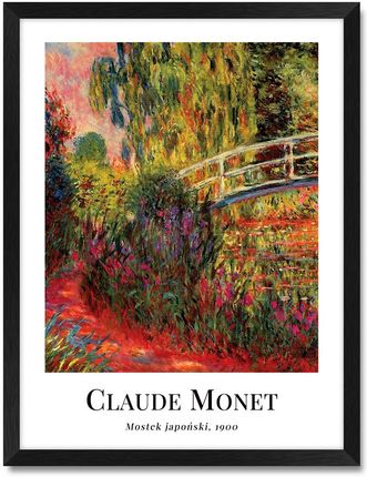 Iwall Studio Obraz Reprodukcja Claude Monet #03 Czarna Rama 383