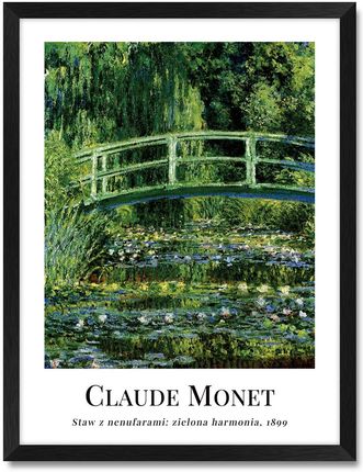 Iwall Studio Obraz Reprodukcja Claude Monet #04 Czarna Rama 384