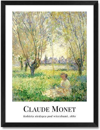 Iwall Studio Obraz Reprodukcja Claude Monet #05 Czarna Rama 385